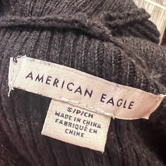 American Eagle - Cropped Sweater Hoodie - Picture 2 of 3